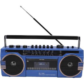 Cassette Player, Vintage Multifunctional Music Recorder with USB Port 3.5mm Aux Input Memory Card Slots, AM FM SW Tape Player for Music