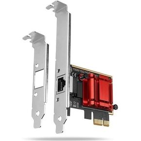 2.5GBase-T Realtek 2.5 Gigabit PCI Express x1 RJ45 LAN 2500/1000/100Mbps Ethernet Network Interface Card with Low Profile Bracket