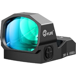 CVLIFE WolfCovert X S02 Multiple Reticle Green Dot, 3 MOA Dot & 40 MOA Circle Optic, Motion Awake Green Dot for RMR, 28mm Large Len, Full-Sized Optic with Adapter Plate for MOS & Picatinny.