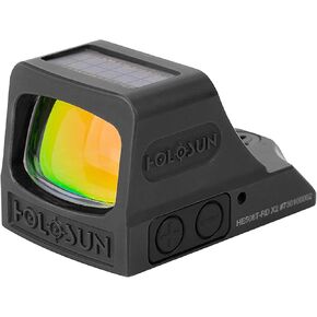 HOLOSUN HE508T X2 Multi-Reticle 2 MOA Dot & 32 MOA Circle Open Reflex Pistol Sight - Solar Failsafe Shake-Awake Durable Titanium Handgun Sight with Multilayer Reflective Glass - Green/Red Dot Options