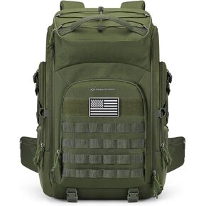Maelstrom Tactical Backpack,40L Large Military Backpack for Men and Women,Water Resistant Gym Backpack Assault Pack, 3 Day Bug Out Bag Hiking Camping Rucksack With Molle System-Black