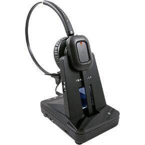 INNOTALK - Desk Phone Wireless Headset with RJ9 Adapter, 10-Hour Talk Time Handsfree Phone Headset, Office Phone Headset for Desk Phone, 300 Ft. Long Range Wireless Headset, W780
