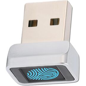 Mini USB Fingerprint Reader for Windows 7 8 10 Fingerprint Scanner Scanner PC Dongle Fingerprint Sensor 360 Degree 0.5STouch Speedy Matching Biometric Portable USB Fingerprint Logger for PC Laptop