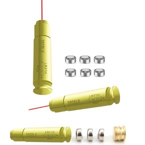 360 Tactical 300BLK Blackout Boresight with Red Laser 300BLK 7.62x35mm Boresight with Red Laser 300 blk 300 Blackout BLK 7.62x35mm Red Laser Bore Sighter, Anodized Red with 6 battery