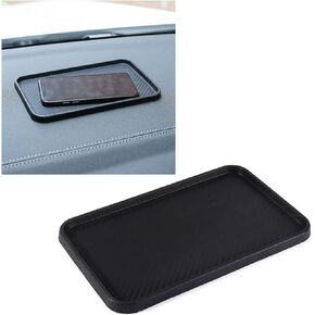 Acouto Dashboard Anti Slip Mat, Silicone Car Dash Cell Phone Holder pad Tray, Anti Skid for Keys Change