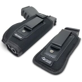 CONCEALED CARRIER (TM) Universal IWB Holster for Concealed Carry | Inside The Waistband | Fits All Firearms S&W M&P Shield 9/40 1911 Taurus PT111 G2 Sig Sauer Glock 19 17 27 43