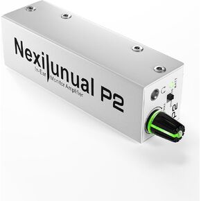 P2 Ultra-Compact in-Ear Monitor Amplifier, Personal Headphone Amp with XLR/TRS Input 3.5mm Output, in Ear Monitor System with Stereo/Mono Switching, Seven-Color Breathing Light