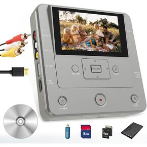VHS to DVD Converter, DVD Recorder for TV Recording, VHS/VCR/Camcorder to USB Device/SD Card/HDD,Smart Phone WiFi to DVD/USB/SD/HDD Copy, WiFi APP DVD Recorder【Comes with AV Cable & 10 DVD-R】