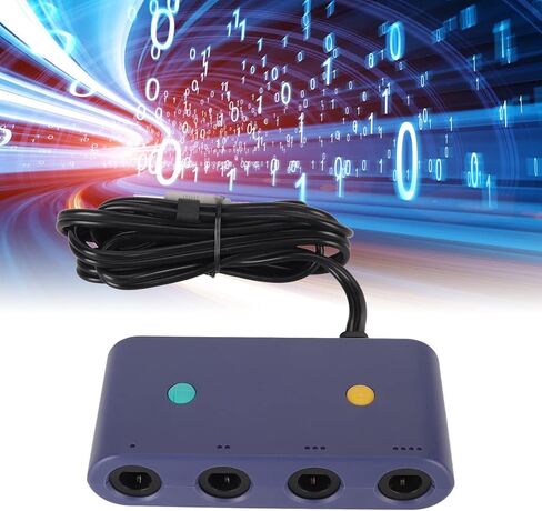 محول للمحول ، 3 في 1 وحدة تحكم محول Wii U و PC ، يدعم أربعة وحدة تحكم ، ودعم ميزات التوربو والاهتزاز مع كابل طوله 150 سم in Saudi Arabia
