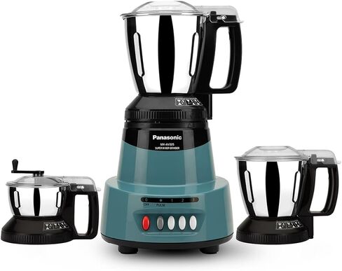 Panasonic 1500W MILLER GRINDER مع 3 الجرار الفولاذ المقاوم للصدأ ، (كورال أزرق) MX-AV325 | سلسلة عناصر مع شفرة الفولاذ المقاوم للصدأ SS304 in Saudi Arabia