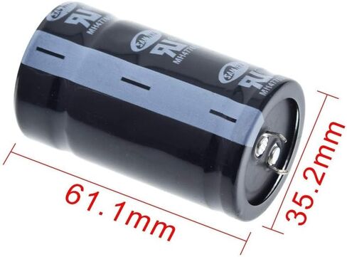 2PCS2.7V 500F مكثف Farad Capacitor 35mm 60mm ، Super Capacitor يسقط مكثف السيارات من خلال فتحة عامة in Kuwait