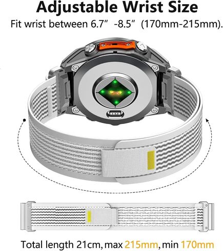 26mm QuickFit Watch Bands متوافقة مع Garmin Enduro 3/Fenix ​​8 Amoled 51mm/Fenix ​​7x Pro/7x/6x Pro/6x/5x Plus/5x/3 Hr ، حزام نايلون الرياضي لـ Tactix 7 AMOLED/Descent Mk3i-51mm/Mk2i/Mk2 /Tactix Delta in Kuwait