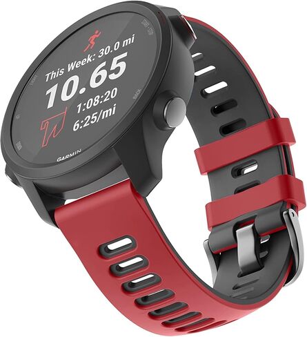 20mm Soft Silicone Replacement Wristband Compatible with Garmin Vivoactive 3/ Forerunner 645/ Venu Strap, for Samsung Galaxy Watch 3 42mm/ Galaxy Active 2/ Gear Sport Smartwatch in Kuwait