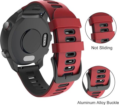 20mm Soft Silicone Replacement Wristband Compatible with Garmin Vivoactive 3/ Forerunner 645/ Venu Strap, for Samsung Galaxy Watch 3 42mm/ Galaxy Active 2/ Gear Sport Smartwatch in Kuwait