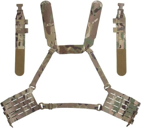 حزام كتف الكتف متعدد الرسولات من Laser Laser Harness Chest مع ألواح أصدقاء جانبية لفريق MAG in Kuwait