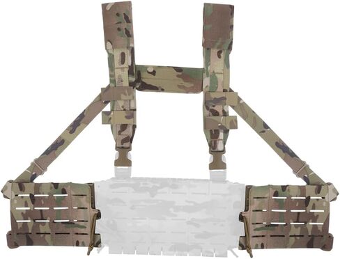 حزام كتف الكتف متعدد الرسولات من Laser Laser Harness Chest مع ألواح أصدقاء جانبية لفريق MAG in Kuwait