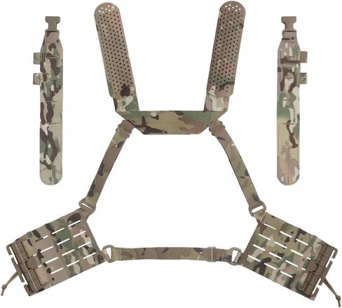 حزام كتف الكتف متعدد الرسولات من Laser Laser Harness Chest مع ألواح أصدقاء جانبية لفريق MAG in Kuwait