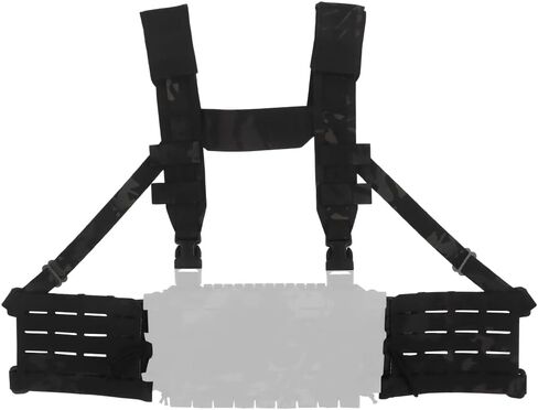 حزام كتف الكتف متعدد الرسولات من Laser Laser Harness Chest مع ألواح أصدقاء جانبية لفريق MAG in Kuwait