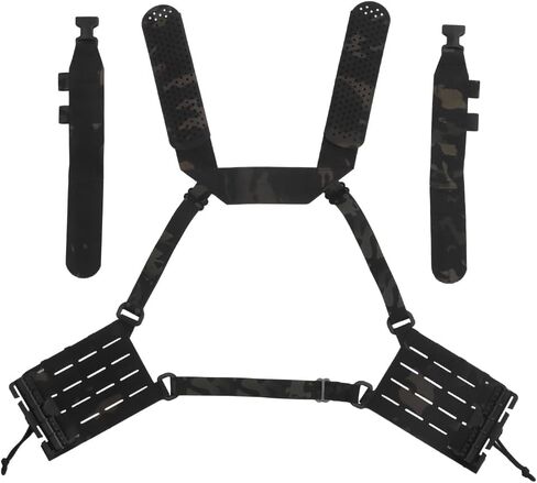 حزام كتف الكتف متعدد الرسولات من Laser Laser Harness Chest مع ألواح أصدقاء جانبية لفريق MAG in Kuwait
