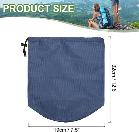 PATIKIL Stuff Sack, Waterproof Outdoor Storage Sack Portable Drawstring Dust Flap Bags Lightweight Sleeping Bag for Camping Hiking Backpacking in Kuwait