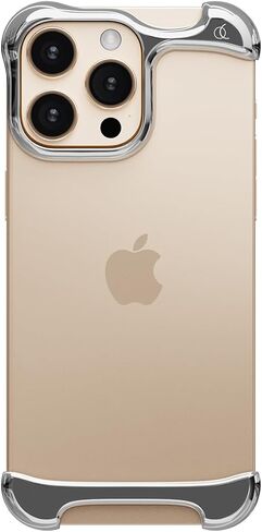 Arc Pulse Compatible with iPhone 16 Pro Phone Case (2024), Minimalist Protective Shock Absorption Aerospace Grade Aluminum Shells + Elastomer Inlays Easy Fit 6.3 inch (Aluminum Matte Black) in Saudi Arabia