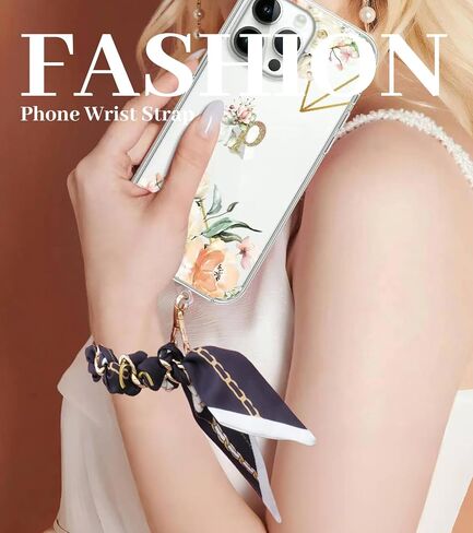 Vintage Phone Charm for Women Anti Dorp Phone Wristlet Hands-free Phone Charms Strap Compatible with All Smartphones in Saudi Arabia