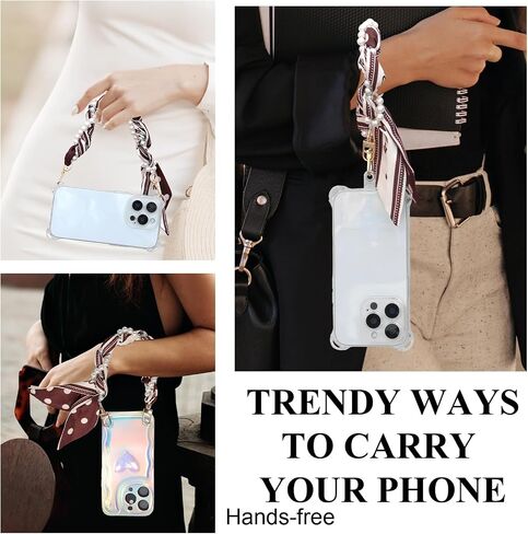 Vintage Phone Charm for Women Anti Dorp Phone Wristlet Hands-free Phone Charms Strap Compatible with All Smartphones in Saudi Arabia