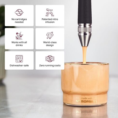 NitroPress® DS - The Ultimate Nitro Drink Machine - No cartridges required in Saudi Arabia