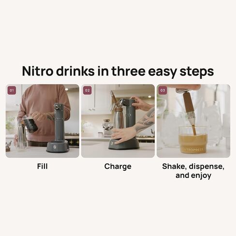 NitroPress® DS - The Ultimate Nitro Drink Machine - No cartridges required in Saudi Arabia