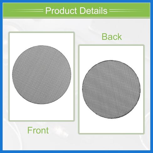 Universal 3.5 Inch Speaker Grills Mesh for Audio Subwoofer 100x6.5mm Grille without Frame Black - Pack of 2 Auto Accessories in Saudi Arabia
