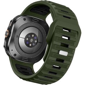 Adorve Silicone Sport Band Only for Galaxy Watch Ultra Bands 47mm - Soft, Comfortable, Breathable, Waterproof, Sturdy, Secure Fit Replacement Strap Compatible with Samsung Watch Ultra Band for Men in Kuwait