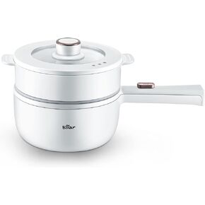 قم بتوصيل كهربائي باخرة مع باخرة ، طباخ نودلز سريع 1.6 لتر ، وعاء صغير ، وعقه غير لاصقة لشرائح اللحم ، والرامين ، والبيض ، والشوفان ، والحساء مع الطاقة القابلة للتعديل in Kuwait