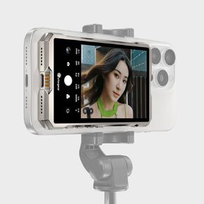 Fotorgear MS01 Magnetic Phone Vlog Selfie Monitor,Wireless Recording, Using Phone Rear Camera for Selfie Vlog Live Stream TikTok, Compatible with iPhone/Android