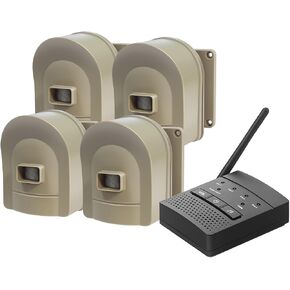 1/2 Mile Hosmart Driveway Alarm Wireless Sensor System & Driveway Sensor Alert System Weatherproof Security Outdoor Motion Sensor & Detector Visit The H HOSMART Store