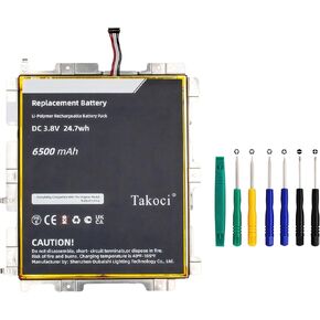 Replacement Battery Compatible with M2/V3/R5 HD 10.1 9th 29/55/C7 58/00/02/80 3.8V 6300mAh