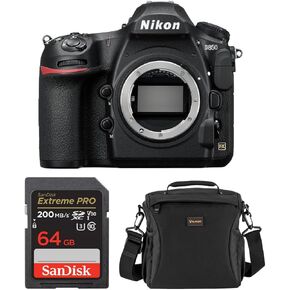 Nikon D850 DSLR Camera, Bundle with 64GB Memory Card, Alpine 160 Bag