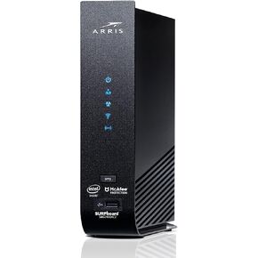 ARRIS SURFboard SBG7400AC2 DOCSIS 3.0 Cable Modem & AC2350 Wi-Fi Router , Approved for Comcast Xfinity, Cox, Charter Spectrum & more , Four 1 Gbps Ports , 800 Mbps Max Internet Speeds (Renewed)