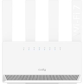 Cudy Dual Band BE3600 Wi-Fi 7 Router WR3600E 4 Gigabit Ports, 2.0 GHz Quad Core, 4 Antennas VPN Clients & Server, Cudy APP, Cloud Control