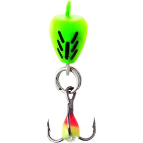 Clam 9439 Bomb Spoon, 1/16-Ounce, Glow Chartreuse Tiger