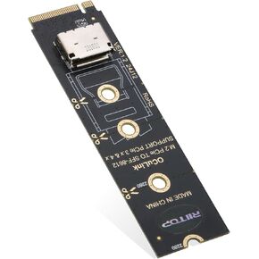 NVMe to SFF-8612 Adapter, RIITOP M.2 NVMe PCIe 4.0 x4 to OCuLink SFF-8611 4i Host Adapter for eGPU and SSD