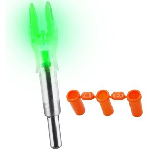 6-Pack X Lighted Nock Universal LED S Nock Fit Arrows .204 .233 .244 .246 Inside Diameter Automatically Bowstring Screwdriver Included