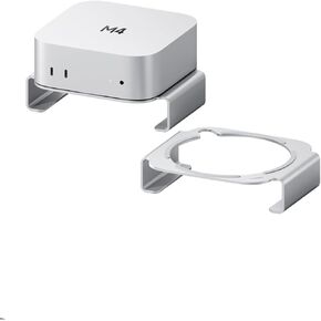 Hagibis Mac Mini M4 Stand Aluminum Alloy Mount for Mac Mini M4/M4 Pro 2024 Ventilation Heat Dissipation Cooling Desktop Holder Accessories (MMS03)