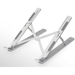 Laptop Stand, N3 Aluminium Alloy Creative Laptop Stand, 6-Level Height Adjustment, Fully Foldable Portable Laptop Stand, Suitable for 10-15.6 inch laptops and Tablets