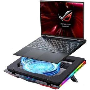Cooling Pad for Asus ROG M16 M15 Zephyrus Strix G16 G14 G15 G17 TUF Series Gaming Laptop,It is a Heat Dissipation Monster with Powerful Turbo Fan Can Fast Cooling,RGB Light Mode