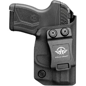 POLE.CRAFT Ruger LCP MAX Holster, IWB Kydex Holster Fits: Ruger LCP MAX .380 Pistol - Inside Waistband Concealed Carry LCP MAX Pocket Holster￨ Adj. Cant Retention￨Cover Mag-Button￨No Wear￨No Jitter