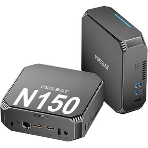 Mini PC N150 (3.6 جيجا هرتز) Intel CPU ، 1000MHz 4K UHD عرض مزدوج ، 8 جيجابايت DDR4 256GB M.2 SSD PCIE ، سطح مكتب كمبيوتر Mini Windows 11 ، جهاز كمبيوتر صغير صغير للمكتب/الأعمال/المنزل/التعليم