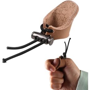 Huntingdoor Archery Thumb Ring Mongolian Leather Thumb Guard Finger Protector Adjustable Thickened Shooting Glove for Horse Bow Recurve Bow