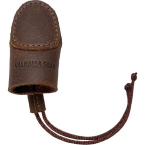 Archery Thumb Protector, Mongolian Finger Guard, Recurve Bow, Archer Essentials, Full Grain Leather, Handmade, Bourbon Brown