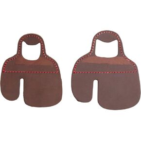 Bear Archery Leather Finger Tab for Traditional Archery - Large, Brown, ARA101L