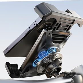 LISEN Motorcycle Phone Mount, [2024 Upgraded] Phone Holder for Motorcycle Handlebar, Bike Phone Holder Mount for Motorcycle, Bike Motorcycle Scooter Cell Phone Holder for iPhone 4.6-7" Smartphones